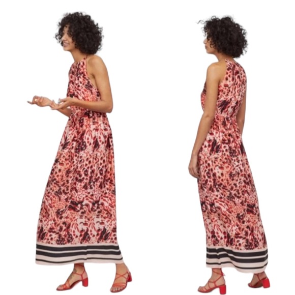 NWT H&M Sleeveless Animal Print Maxi Dress - Picture 1 of 10